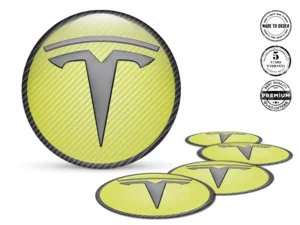 Tesla Édition Décalques Jante Emblèmes Roue Personnalisés